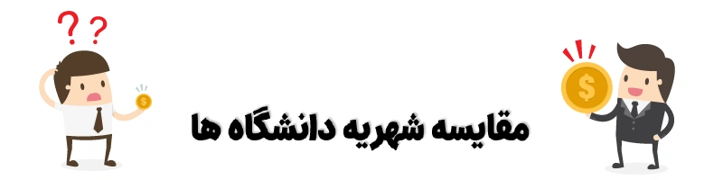 مقایسه شهریه دانشگاه ها