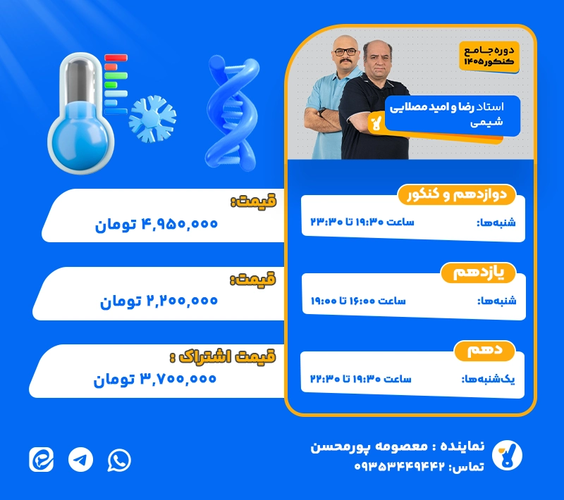 رضا و امید مصلایی شیمی