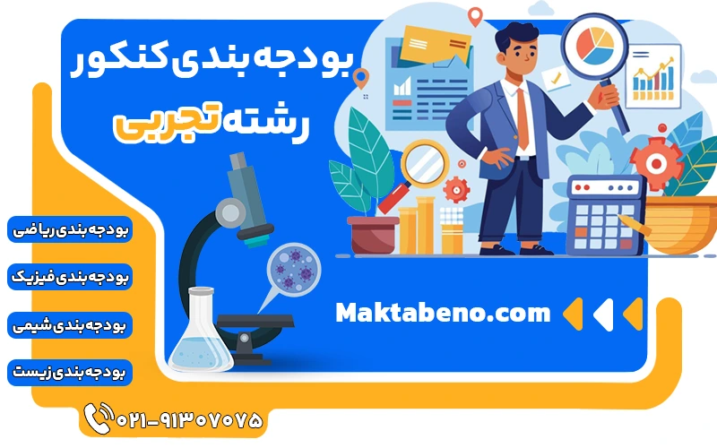 بودجه بندی کنکور تجربی