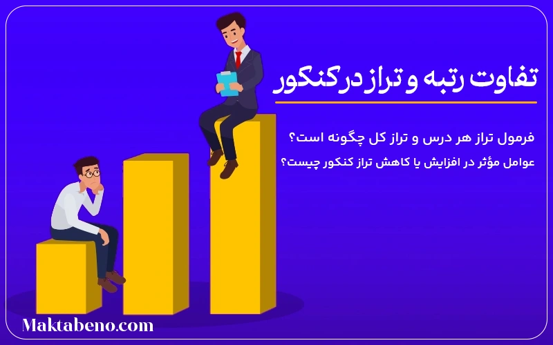 تفاوت رتبه و تراز در کنکور